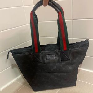Gucci Medium GG Canvas Web Tote